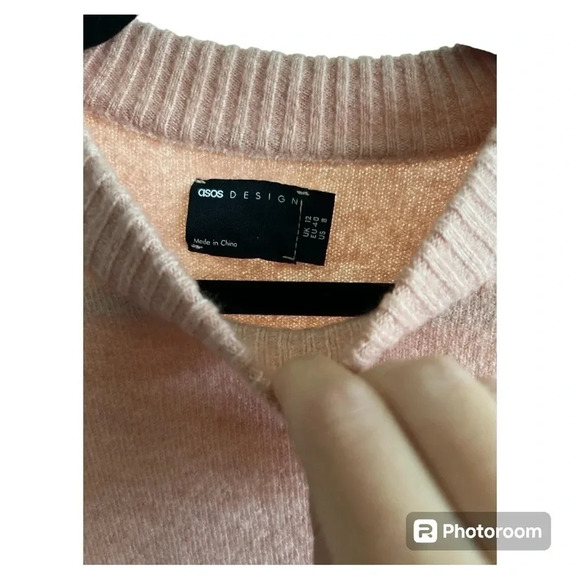 ASOS women's pink pullover sweater size 8 - Picture 2 of 4